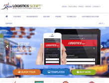 Tablet Screenshot of logisticsscript.com